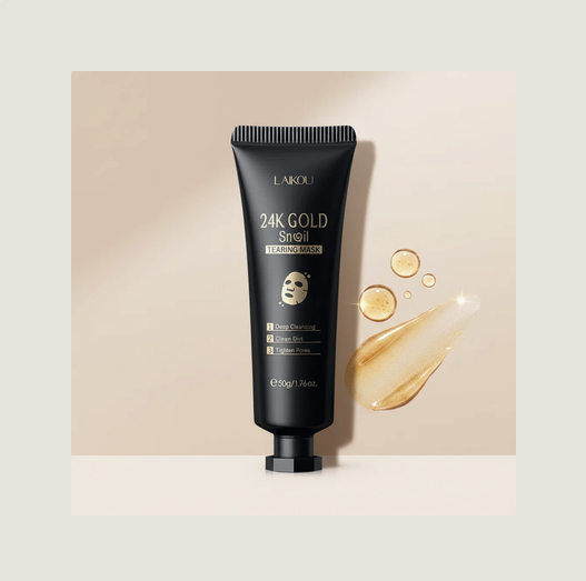 LAIKOU 24K Gold Sakura Peeling Face Mask anti Wrinkle Whitening Blackhead Removal Facial Tear off Mask Skin Care Products